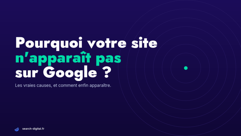 Site qui n'apparaît pas sur Google : résultats de recherche vides
