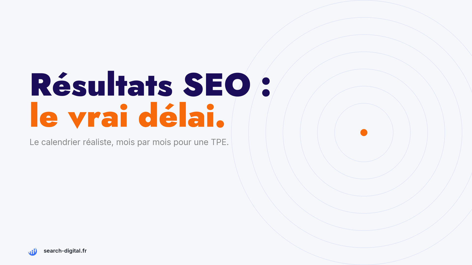 Calendrier des résultats SEO mois par mois pour une TPE