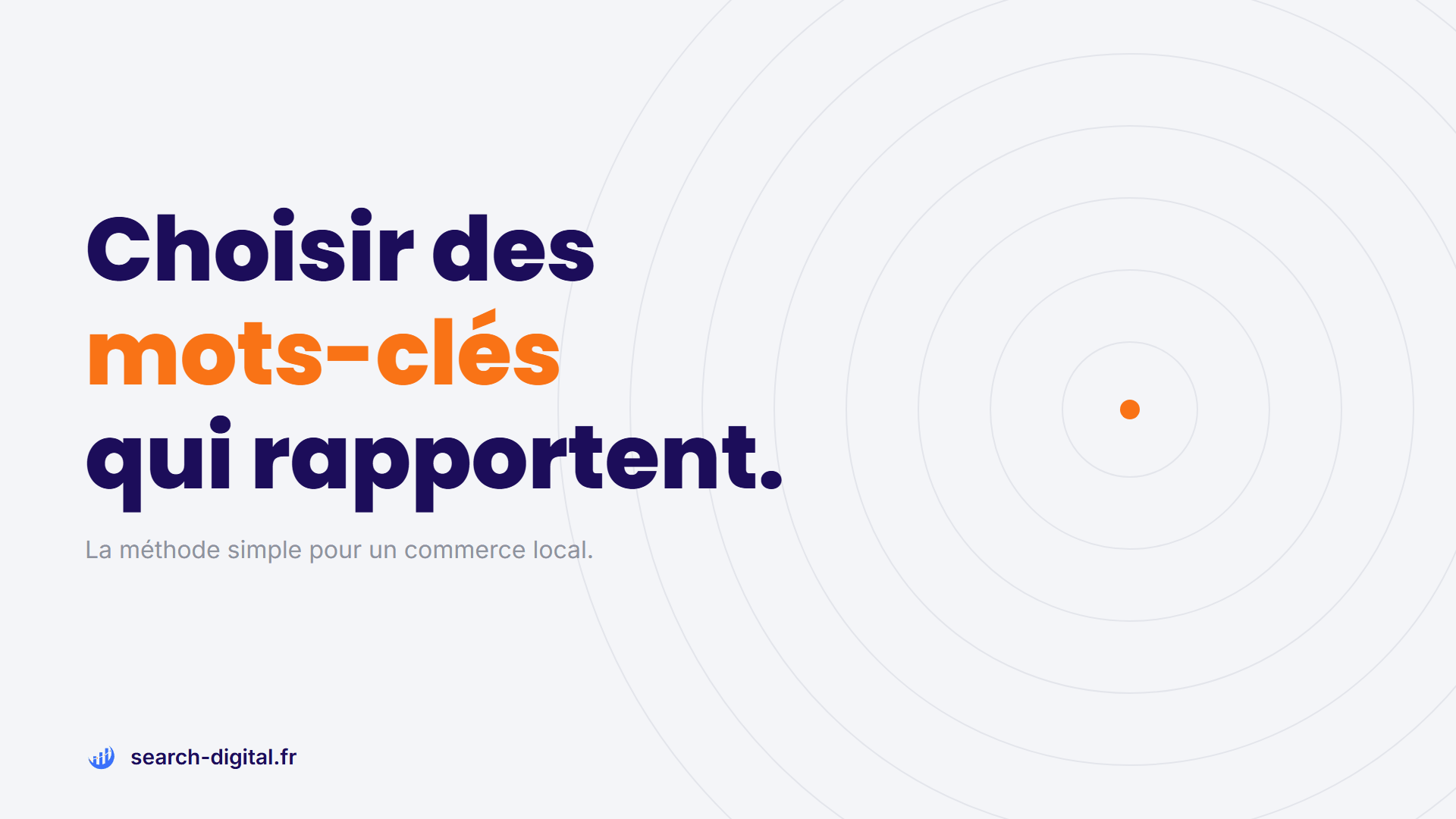 Commerçant en train de choisir ses mots-clés devant une recherche Google sur son ordinateur